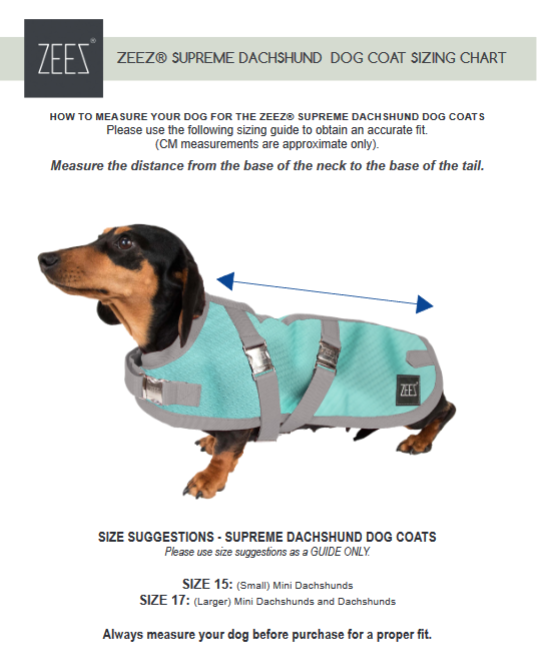 ZeeZ Supreme Dachshund Waterproof Dog Coat – Navy & Red