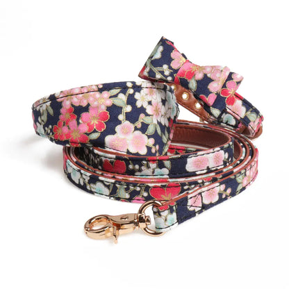 Japanese Dog Collar and Leash Set
