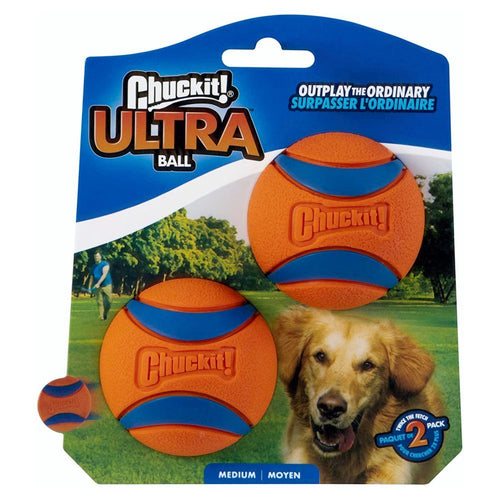 Chuckit! Ultra Ball, Medium 2-pack (6.5 cm)