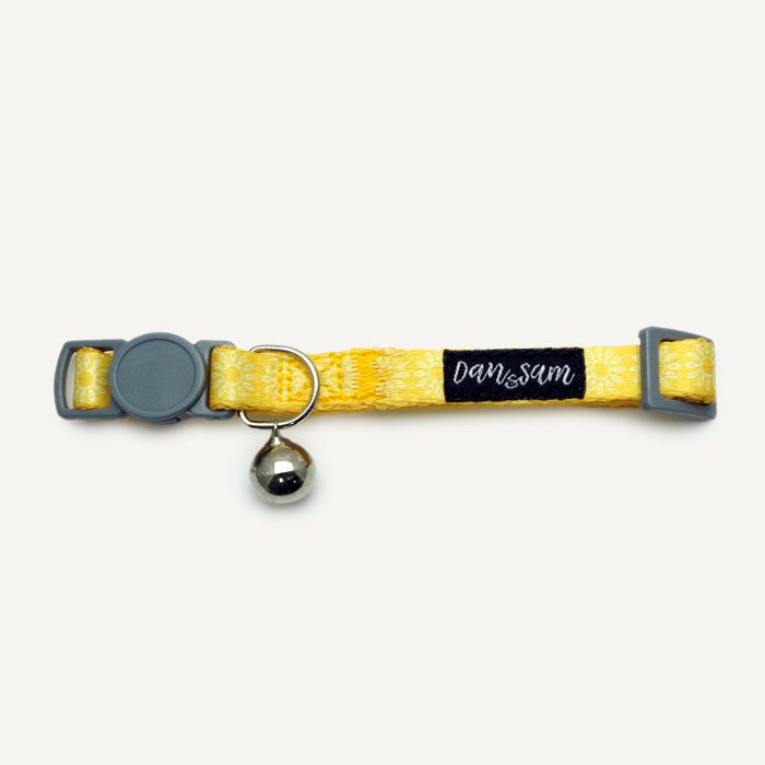 Dan & Sam Patterned Cat Collar – Wild Sunflower
