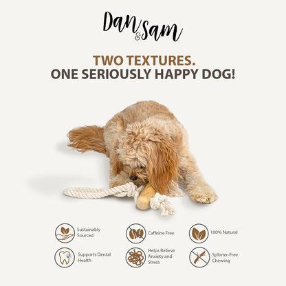 Dan & Sam Trapeze Coffee Wood Rope Toy