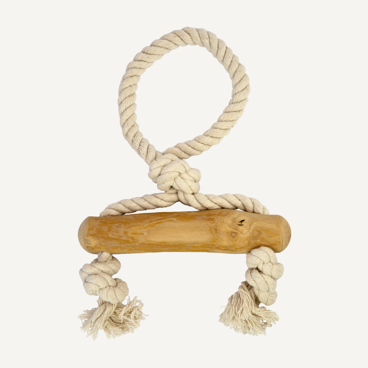 Dan & Sam Trapeze Coffee Wood Rope Toy