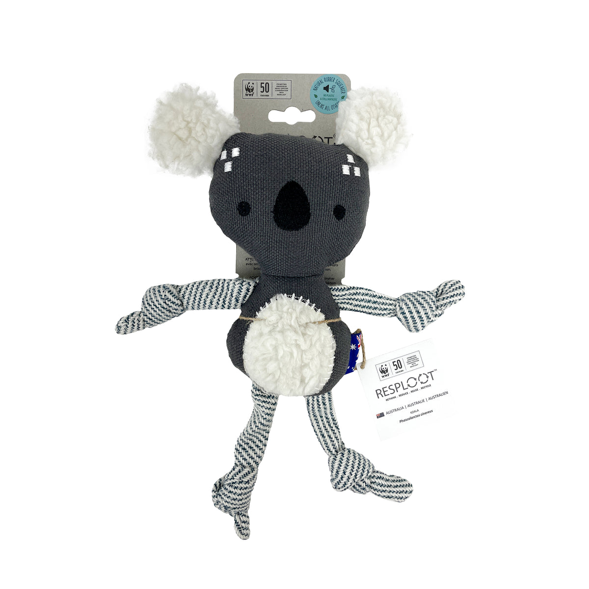 Resploot Squeaky Plush Dog Toy – Koala