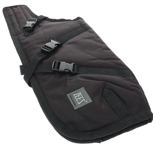 ZeeZ Supreme Oilskin Waterproof Dog Coat – Black