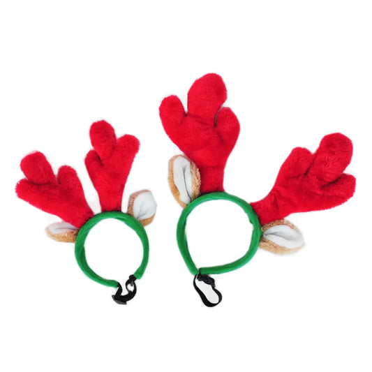 Zippy Paws Christmas Antlers Headband