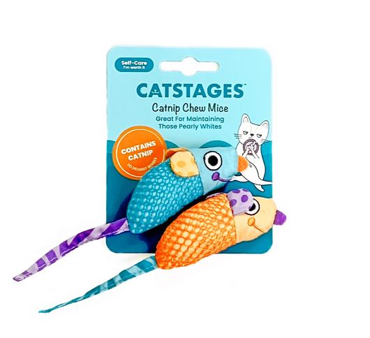 Catstages Catnip Chew Mice (2 pack)