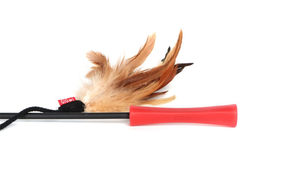 GiGwi Feather Teaser Wand – Natural