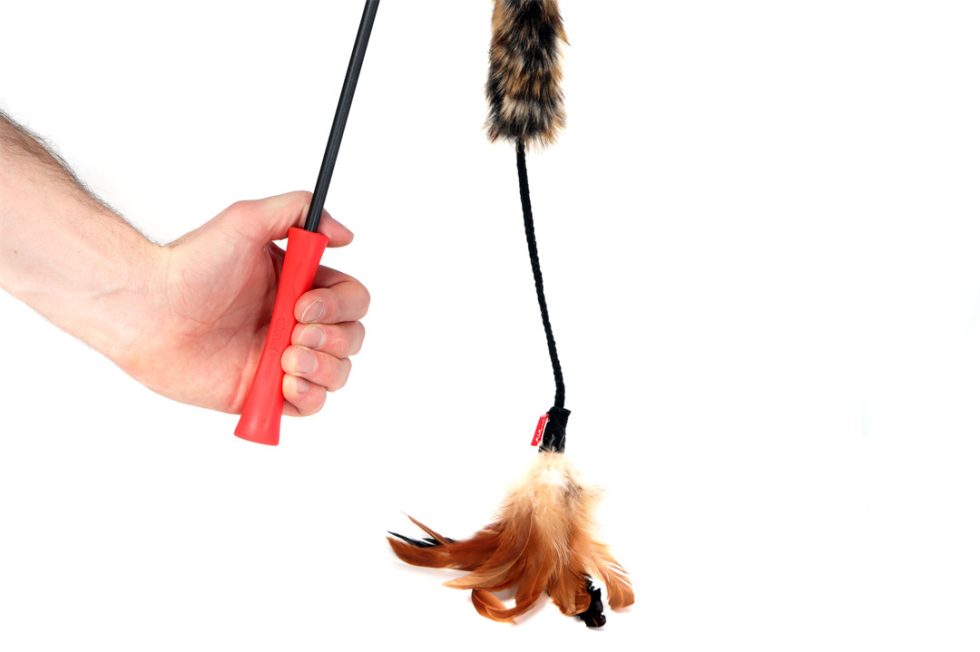 GiGwi Feather Teaser Wand – Natural