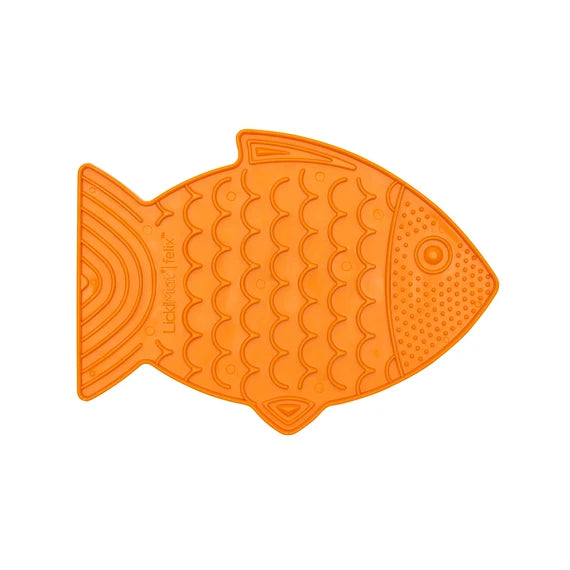 LickiMat Felix Cat Lick Mat – Orange