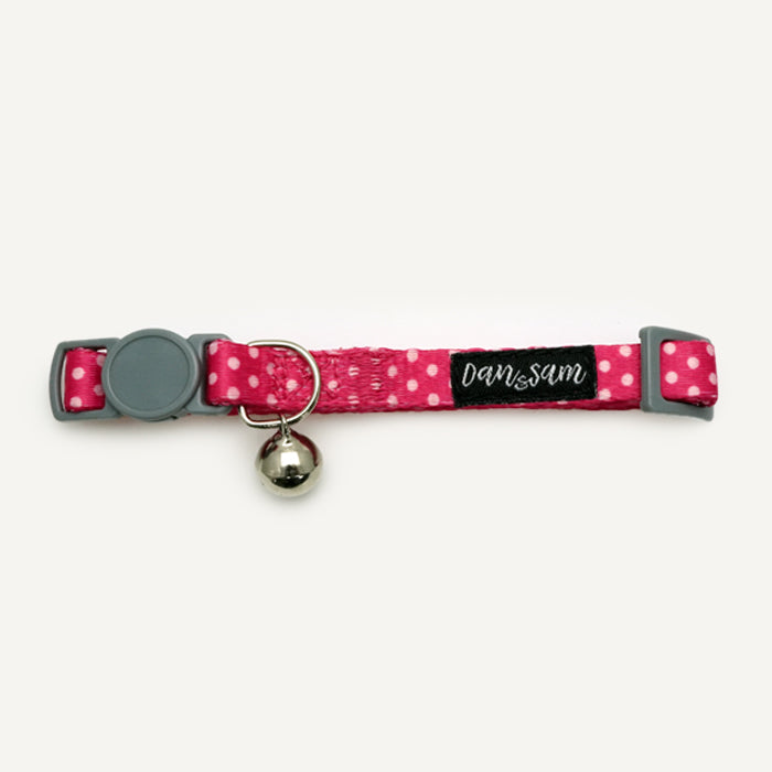Dan & Sam Patterned Cat Collar – Pink Mania