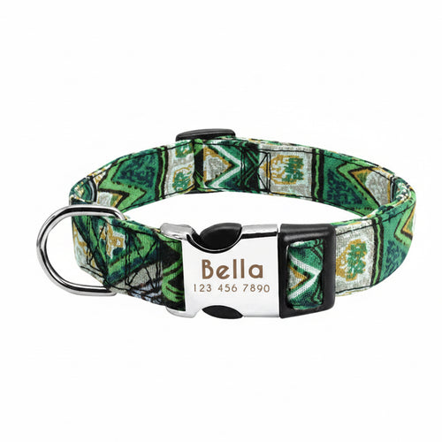 Personalized Adjustable Nylon Dog and Cat Collar