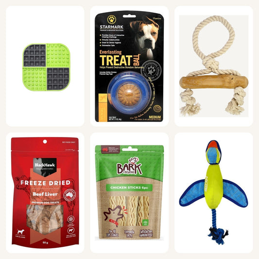 Boredom Buster – Woof pack with Green LickiMat Slomo