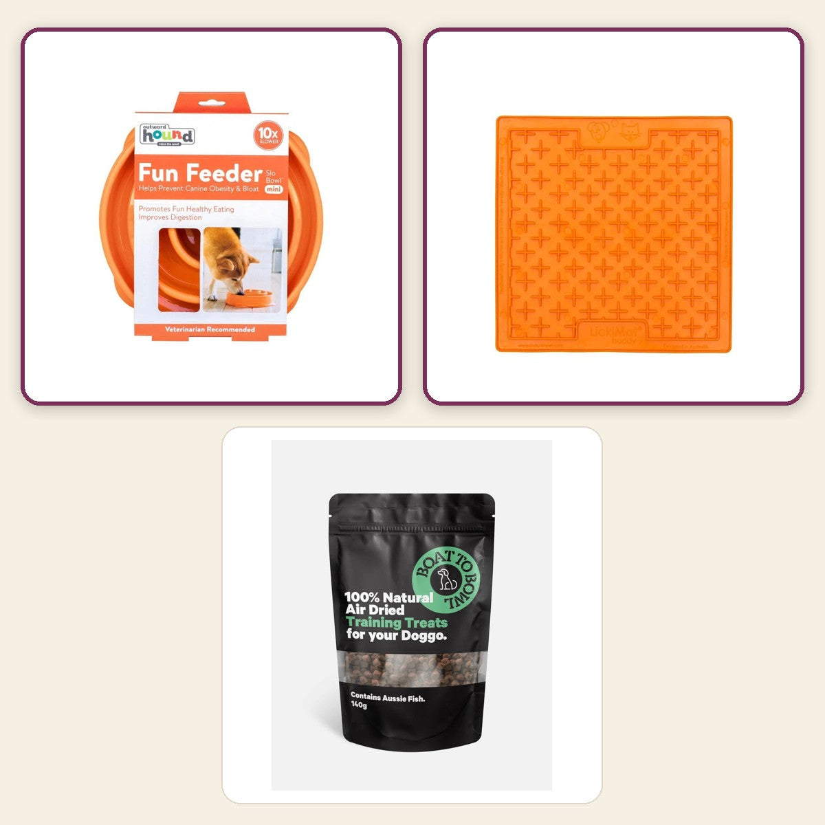 Boredom Buster Mini – Woof pack collage – Orange · Orange