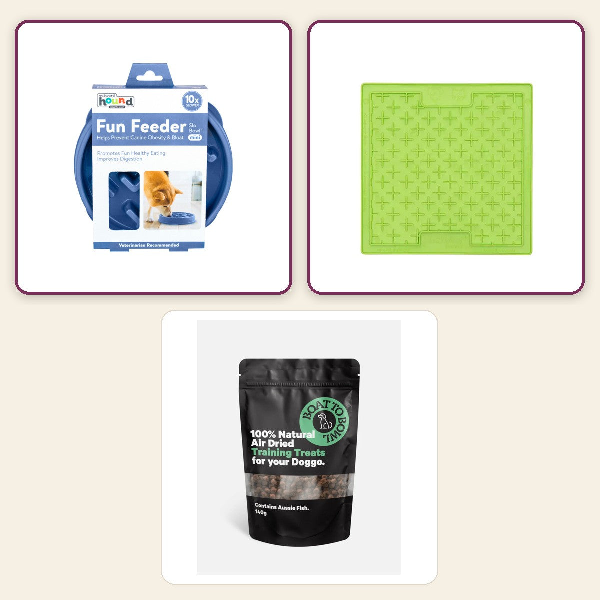 Boredom Buster Mini – Woof pack collage – Teal · Green