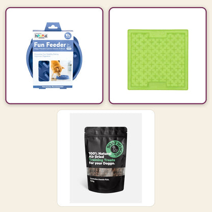 Boredom Buster Mini – Woof pack collage – Teal · Green