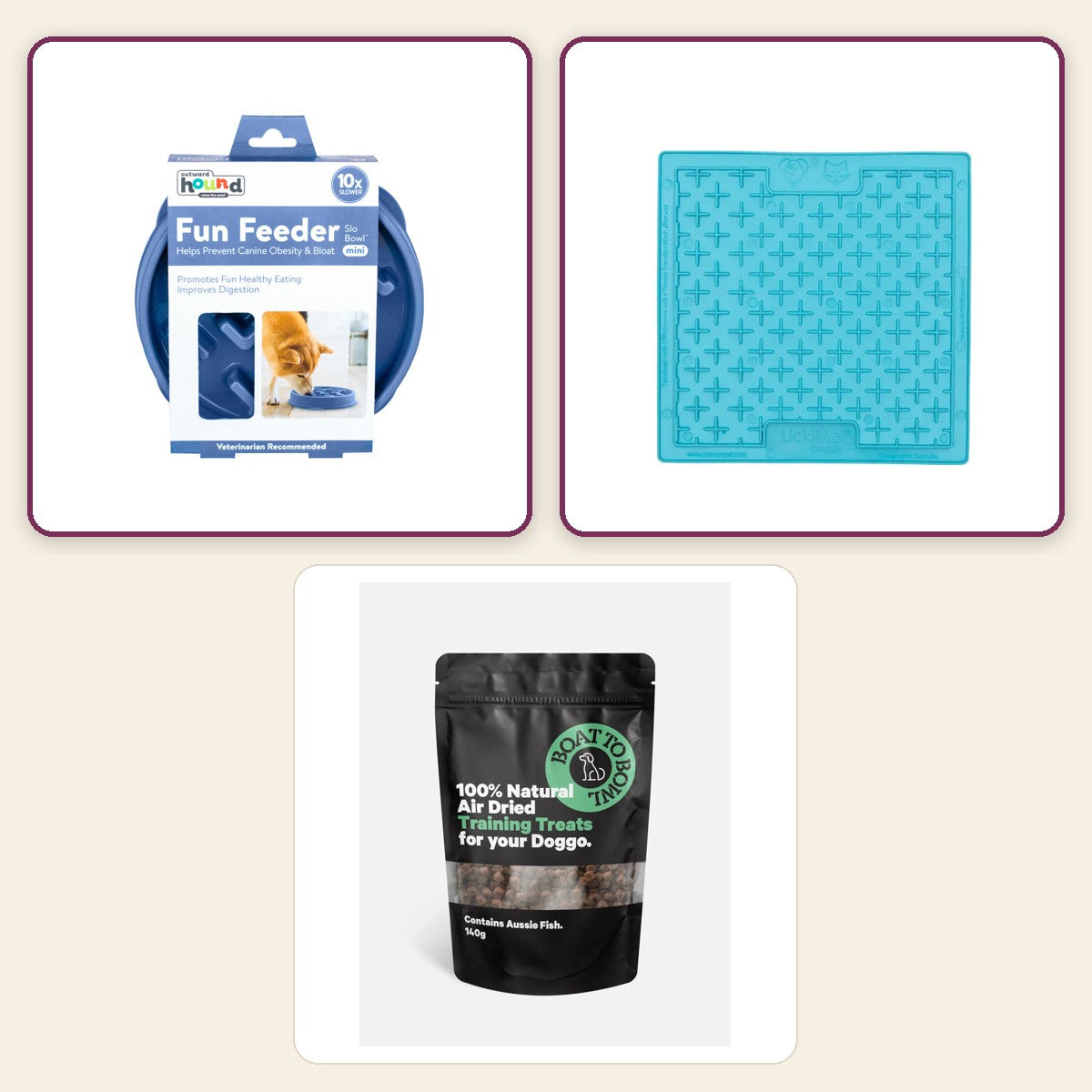 Boredom Buster Mini – Woof pack collage – Teal · Turquoise