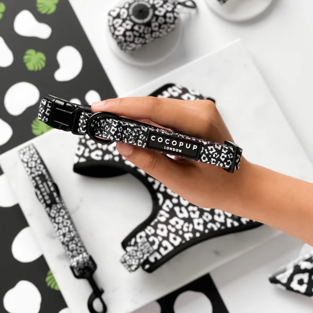 Cocopup London Dog Collar – Black Leopard