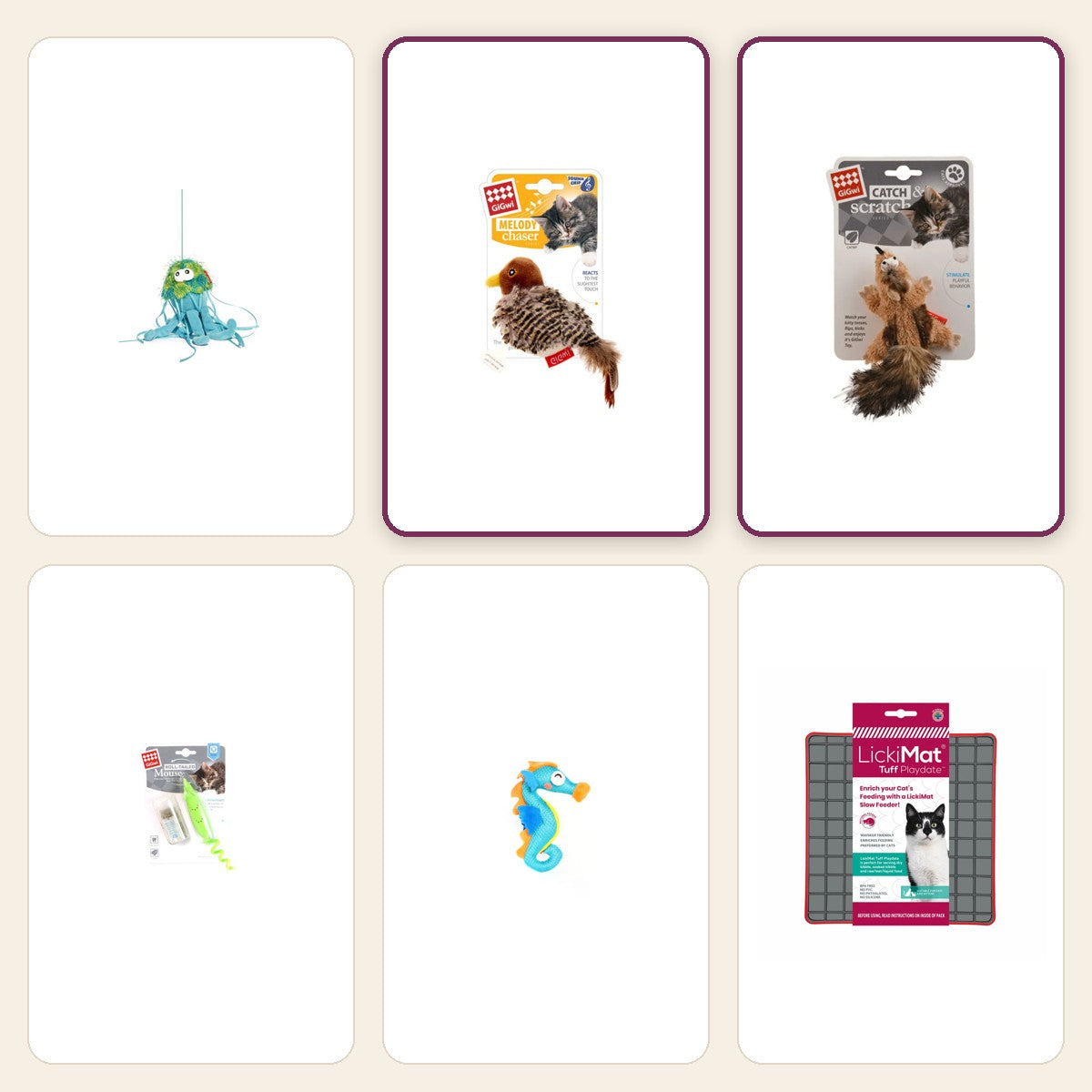Boredom Buster – Meow pack – Bird / Chipmunk