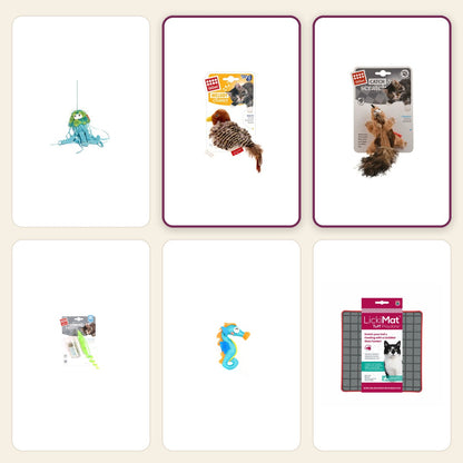 Boredom Buster – Meow pack – Bird / Chipmunk