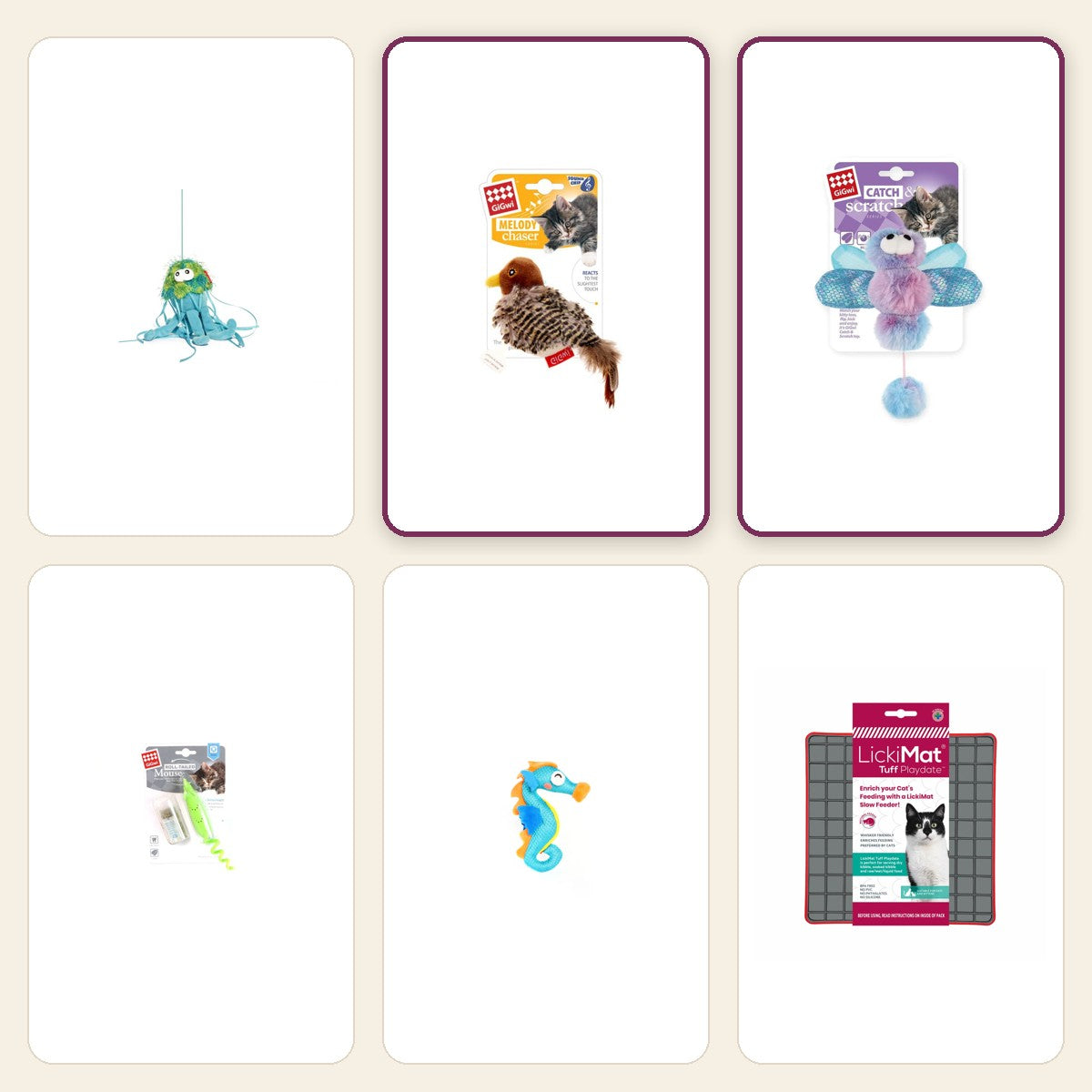 Boredom Buster – Meow pack – Bird / Ice Cream Dragonfly