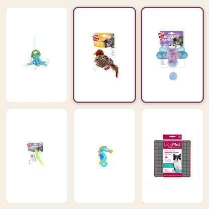 Boredom Buster – Meow pack – Bird / Ice Cream Dragonfly