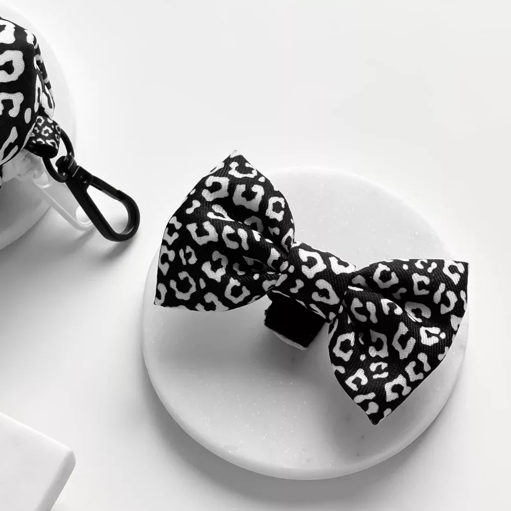 Cocopup London Dog Bow Tie – Black Leopard