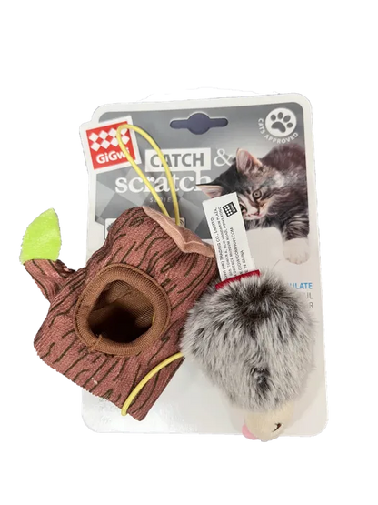 GiGwi Catch & Scratch Treat Dispenser – Hedgehog