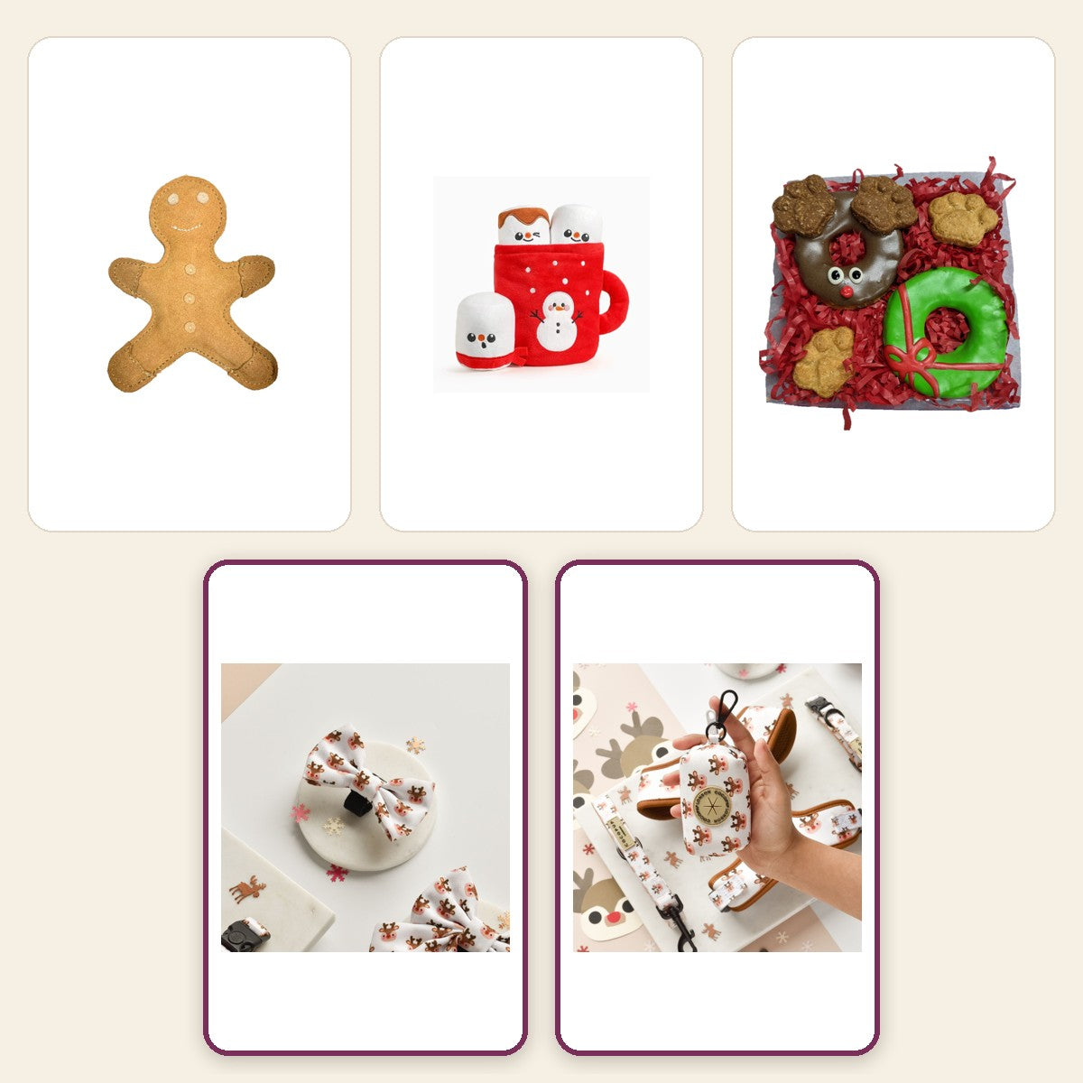 Christmas Gift Box – Woof pack collage – Ralphie Reindeer Classic · Ralphie Reindeer