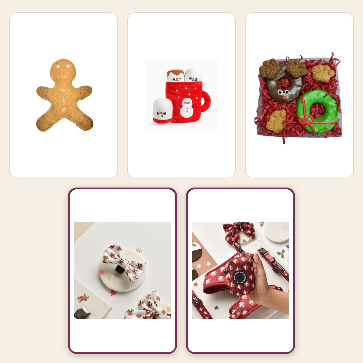 Christmas Gift Box – Woof pack collage – Ralphie Reindeer Classic · Woofmas Pudding