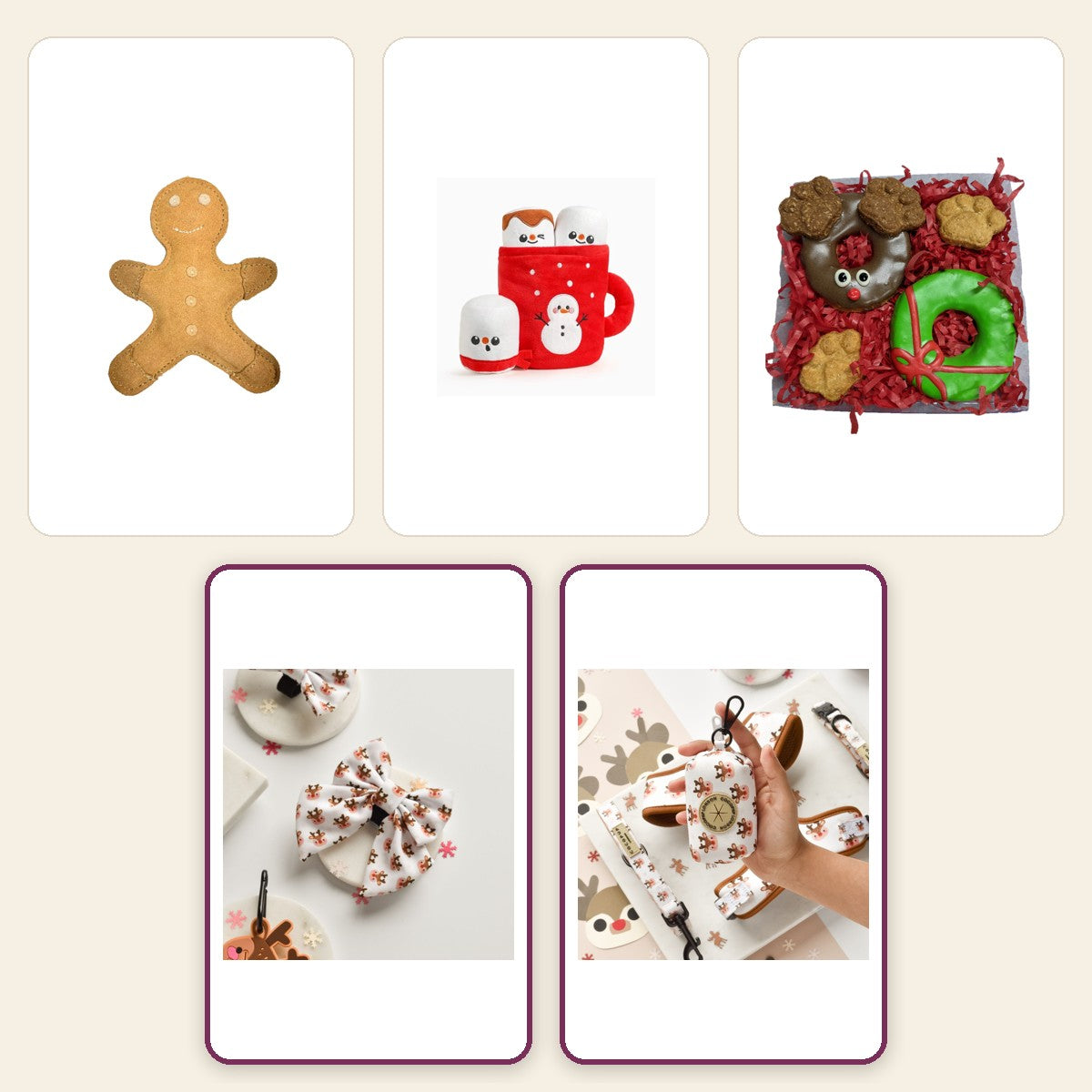Christmas Gift Box – Woof pack collage – Ralphie Reindeer Sailor · Ralphie Reindeer