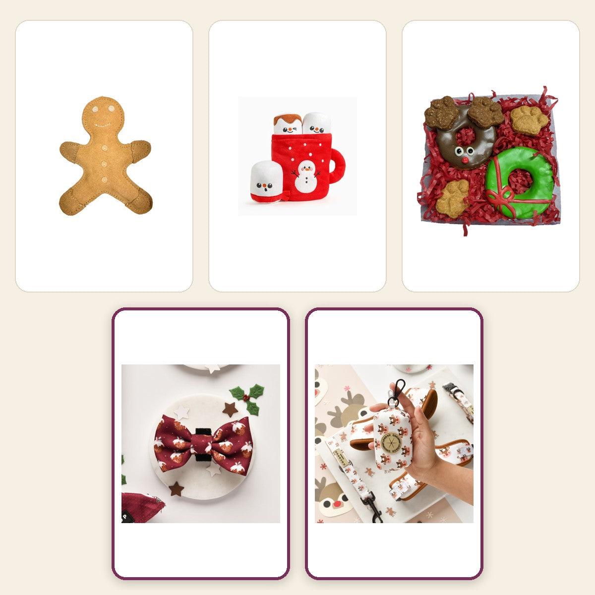 Christmas Gift Box – Woof pack collage – Woofmas Pudding Classic · Ralphie Reindeer