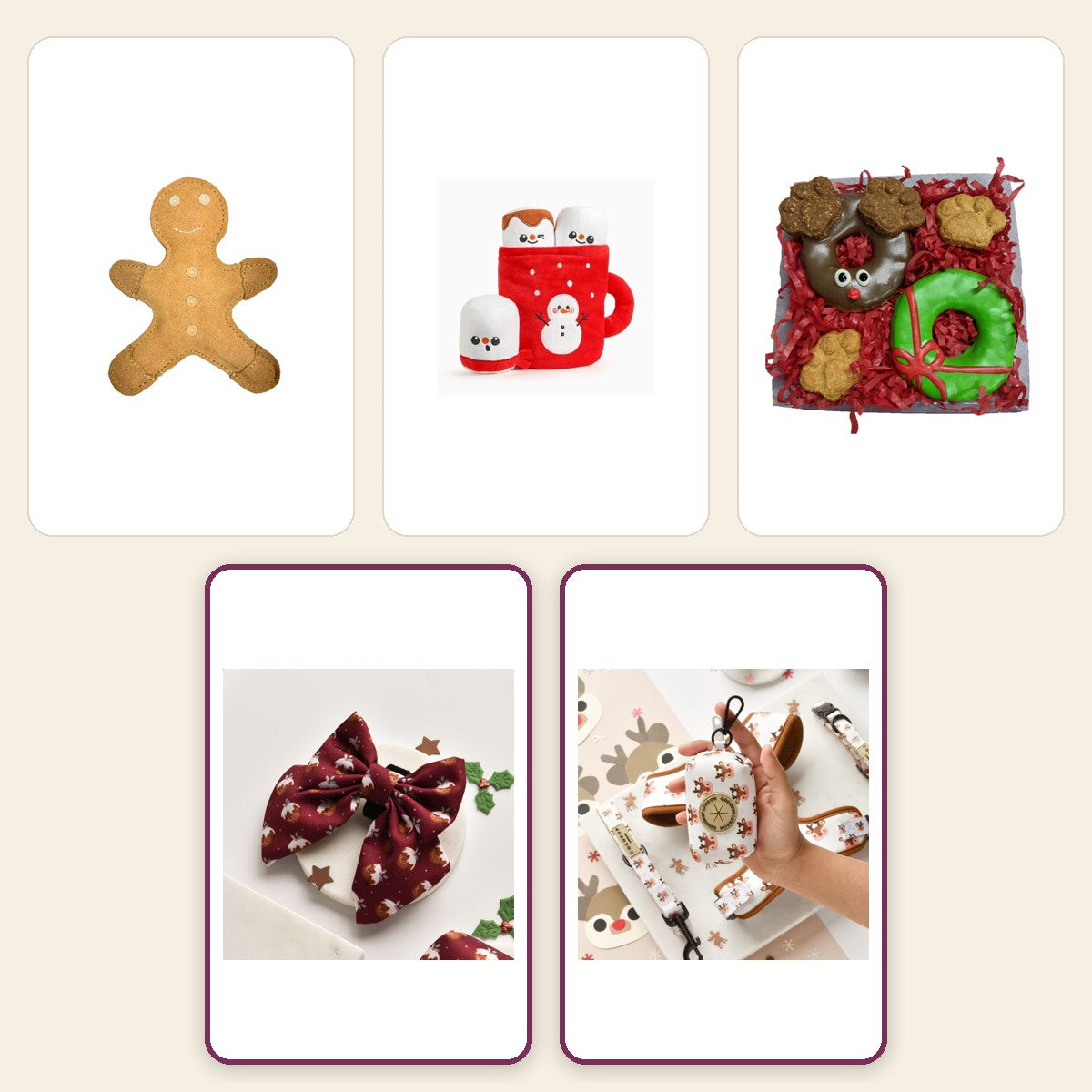 Christmas Gift Box – Woof pack collage – Woofmas Pudding Sailor · Ralphie Reindeer