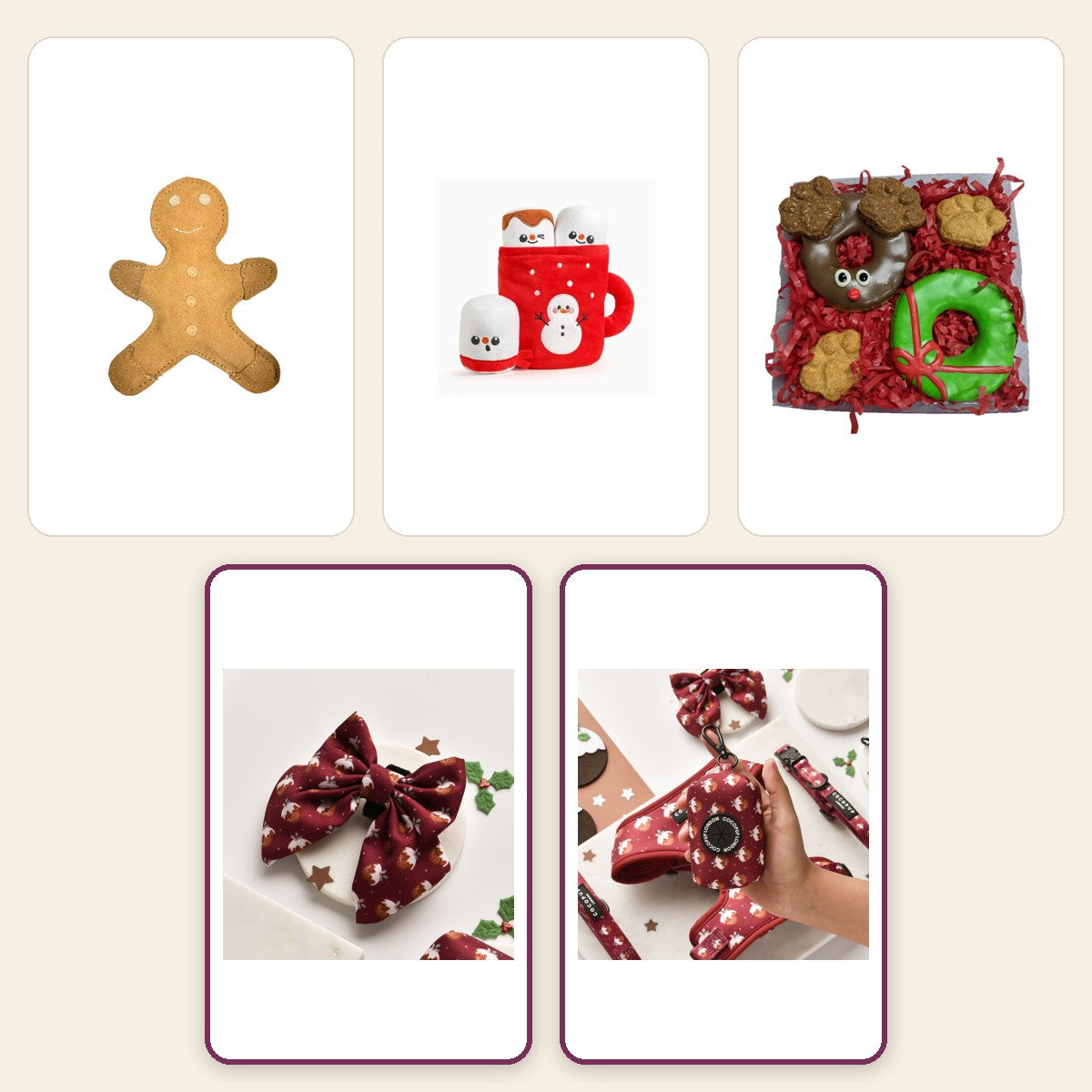 Christmas Gift Box – Woof pack collage – Woofmas Pudding Sailor · Woofmas Pudding