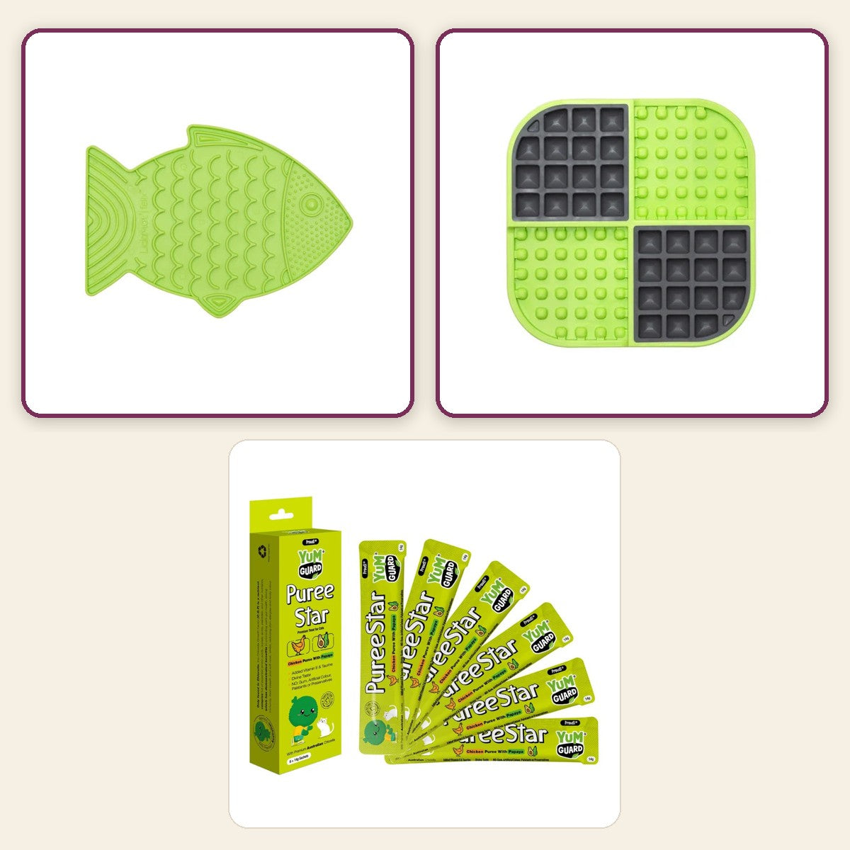 Calm Mini – Meow pack collage – Green · Green