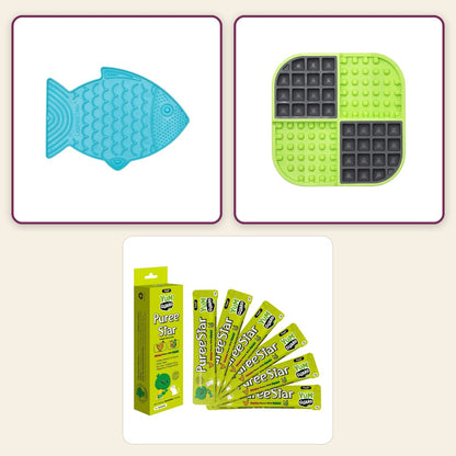 Calm Mini – Meow pack collage – Turquoise · Green