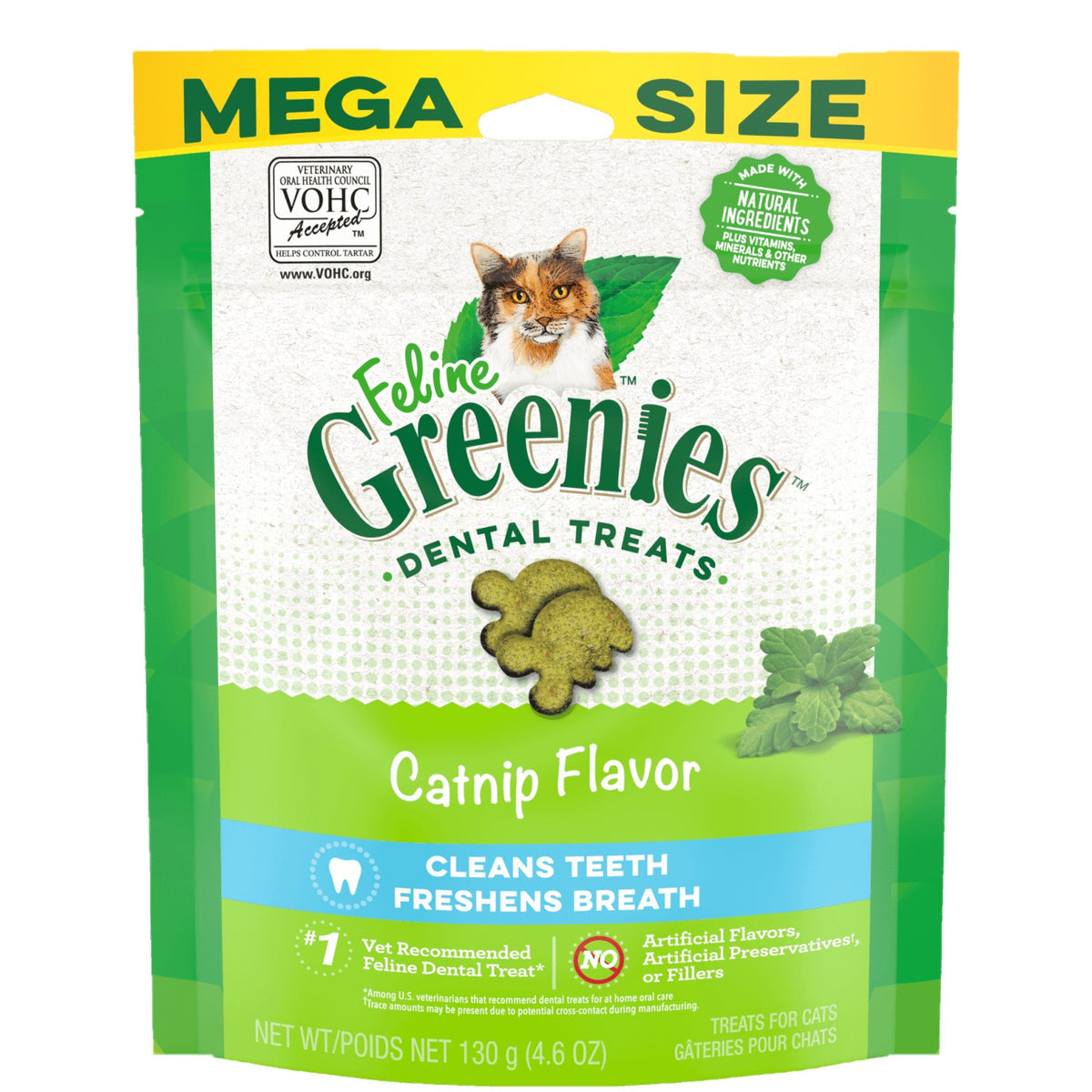 Feline Greenies Cat Treats – Catnip (130g)