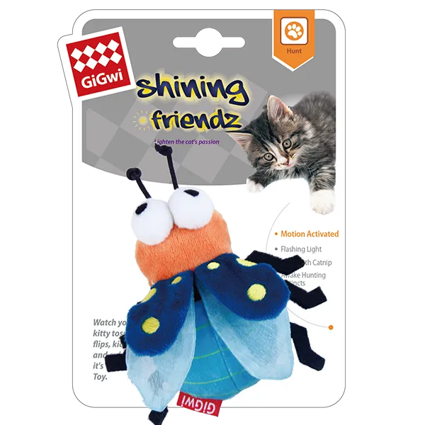GiGwi Light-Up Firefly Catnip Toy