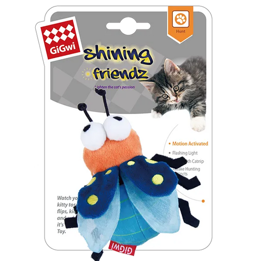 GiGwi Light-Up Firefly Catnip Toy