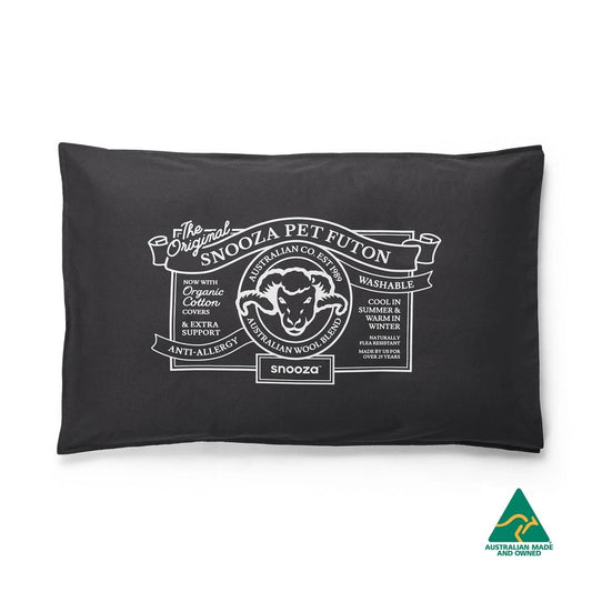 Snooza Organic Cotton Pet Futon – Charcoal