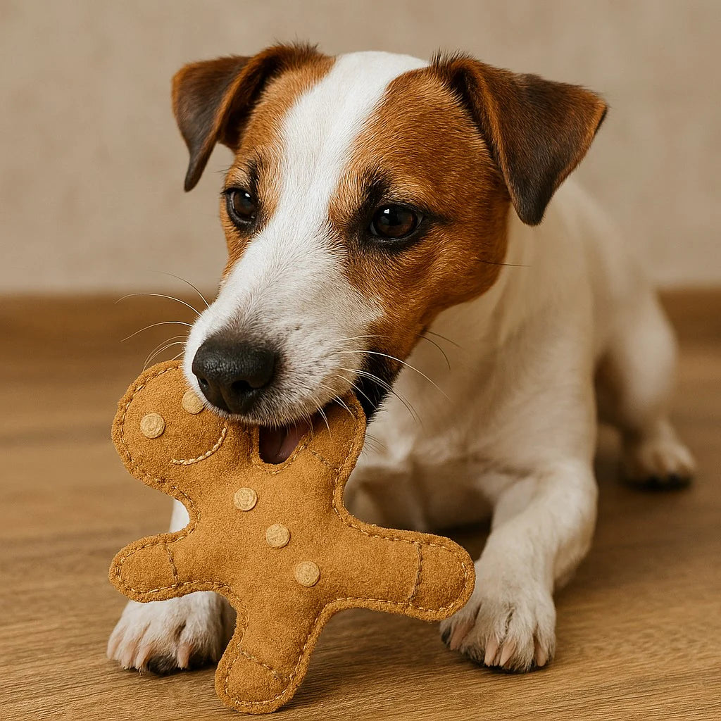 Georgie Paws Hugo Gingerbread Dog Toy
