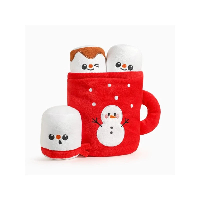Hugsmart Happy Woofmas Hot Chocolate Dog Toy