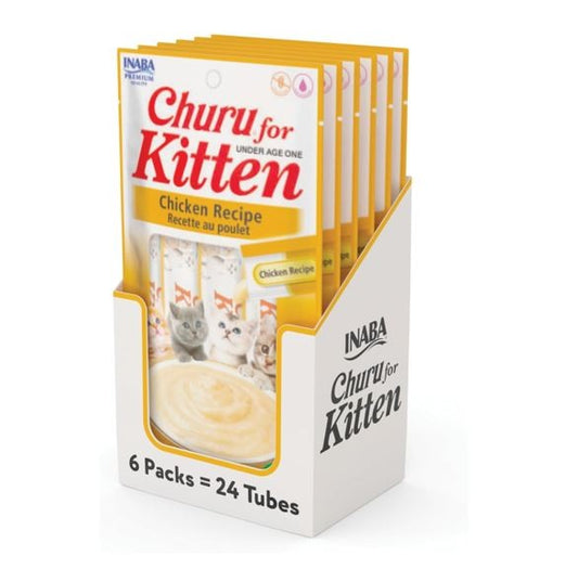 Inaba Churu for Kitten Chicken, 6 packs (24 tubes)