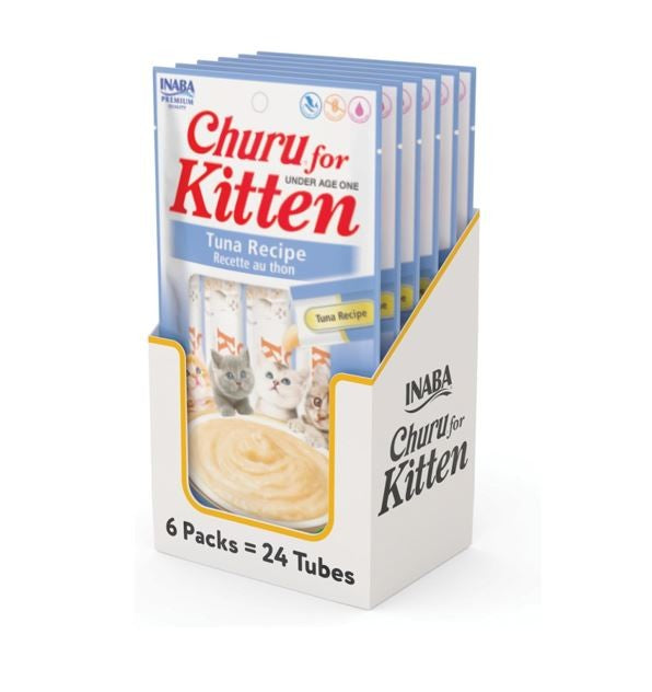Inaba Churu for Kitten Tuna, 6 packs (24 tubes)