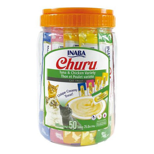 Inaba Churu Tuna & Chicken Varieties tub, 50 tubes