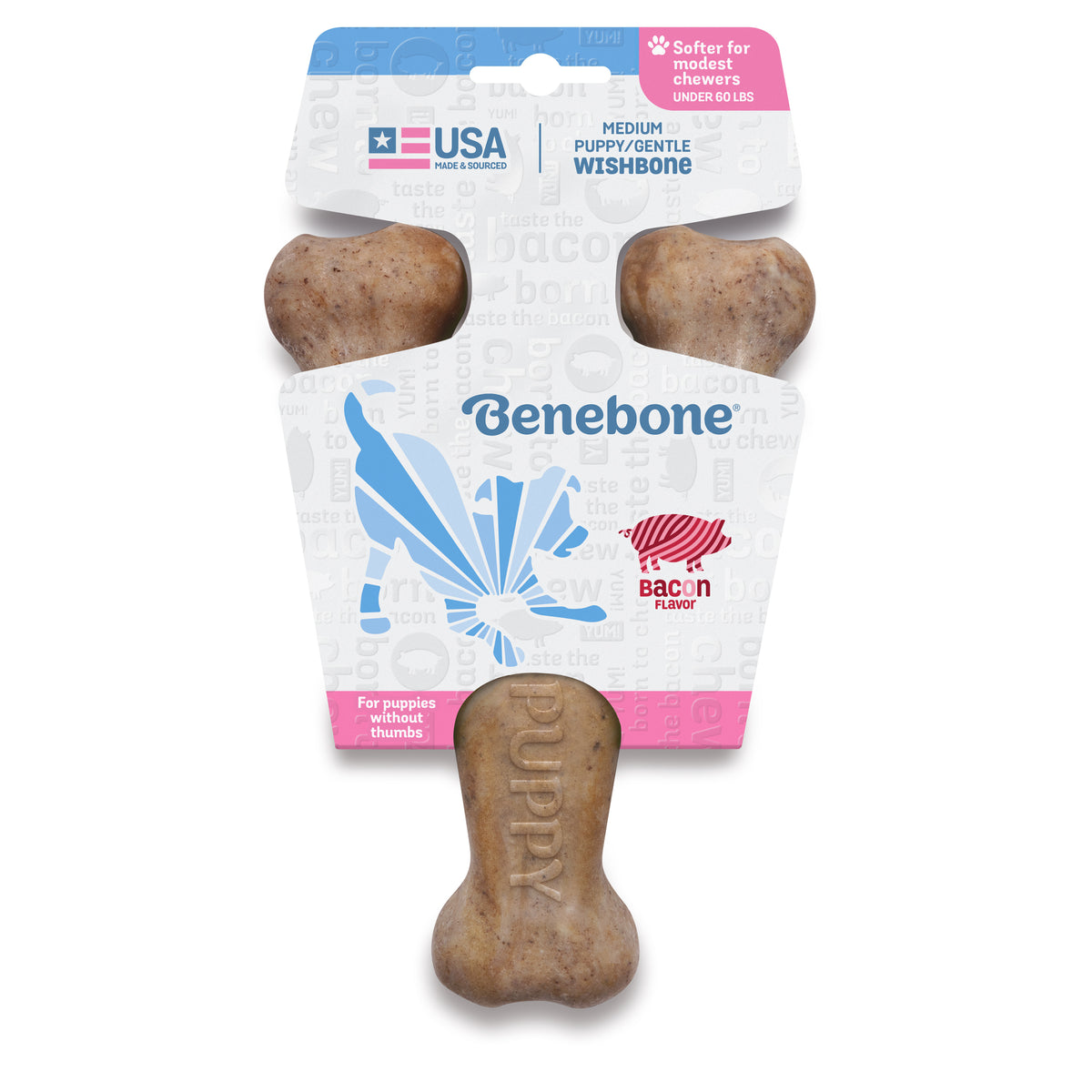 Benebone Bacon Puppy Wishbone