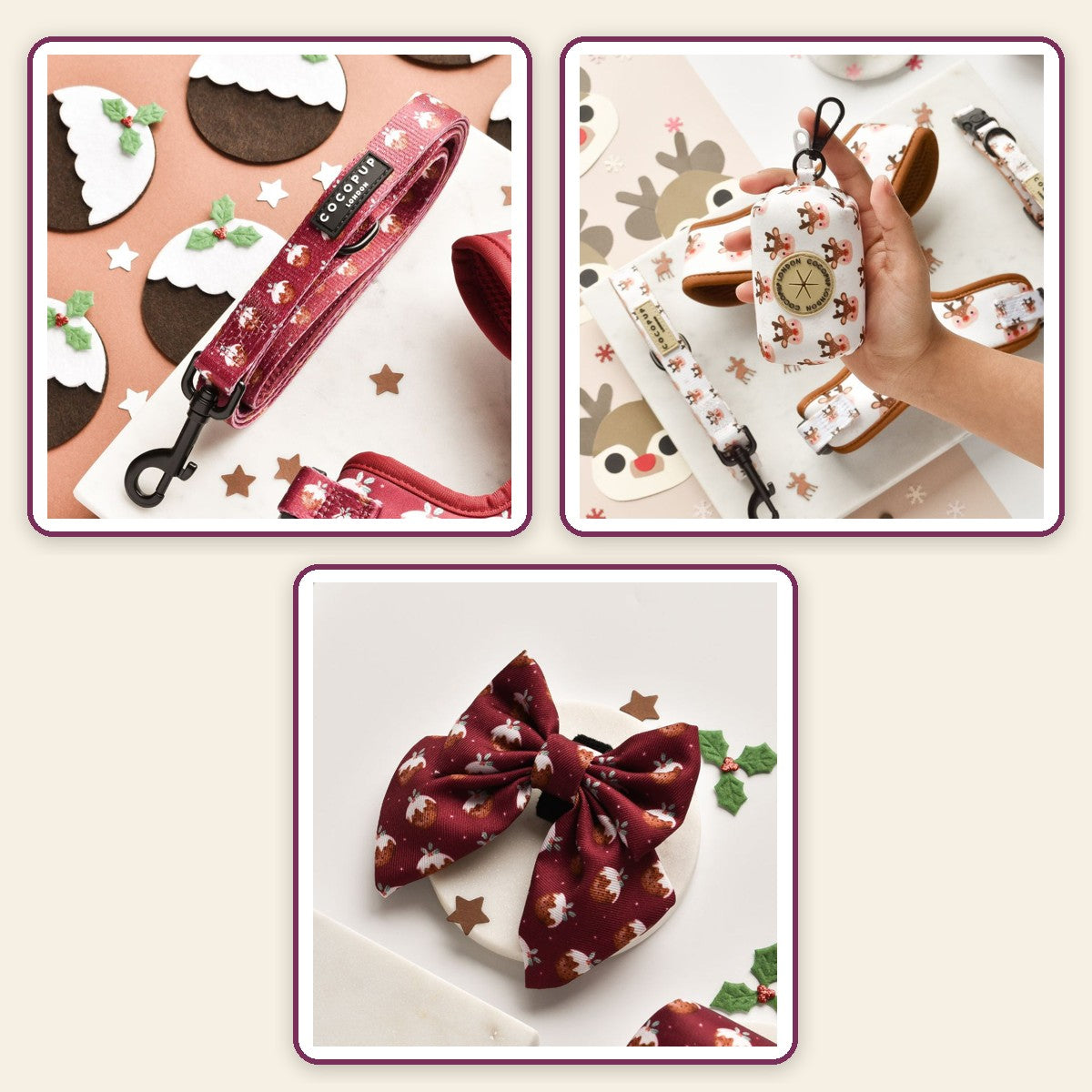Christmas Walk Set – Woof pack – Pudding / Ralphie / Pudding Sailor