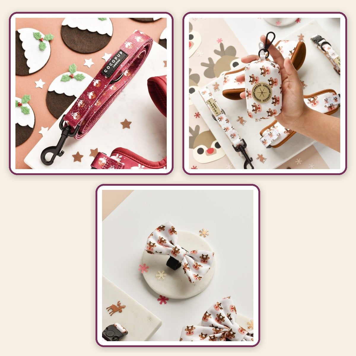 Christmas Walk Set – Woof pack – Pudding / Ralphie / Ralphie Classic