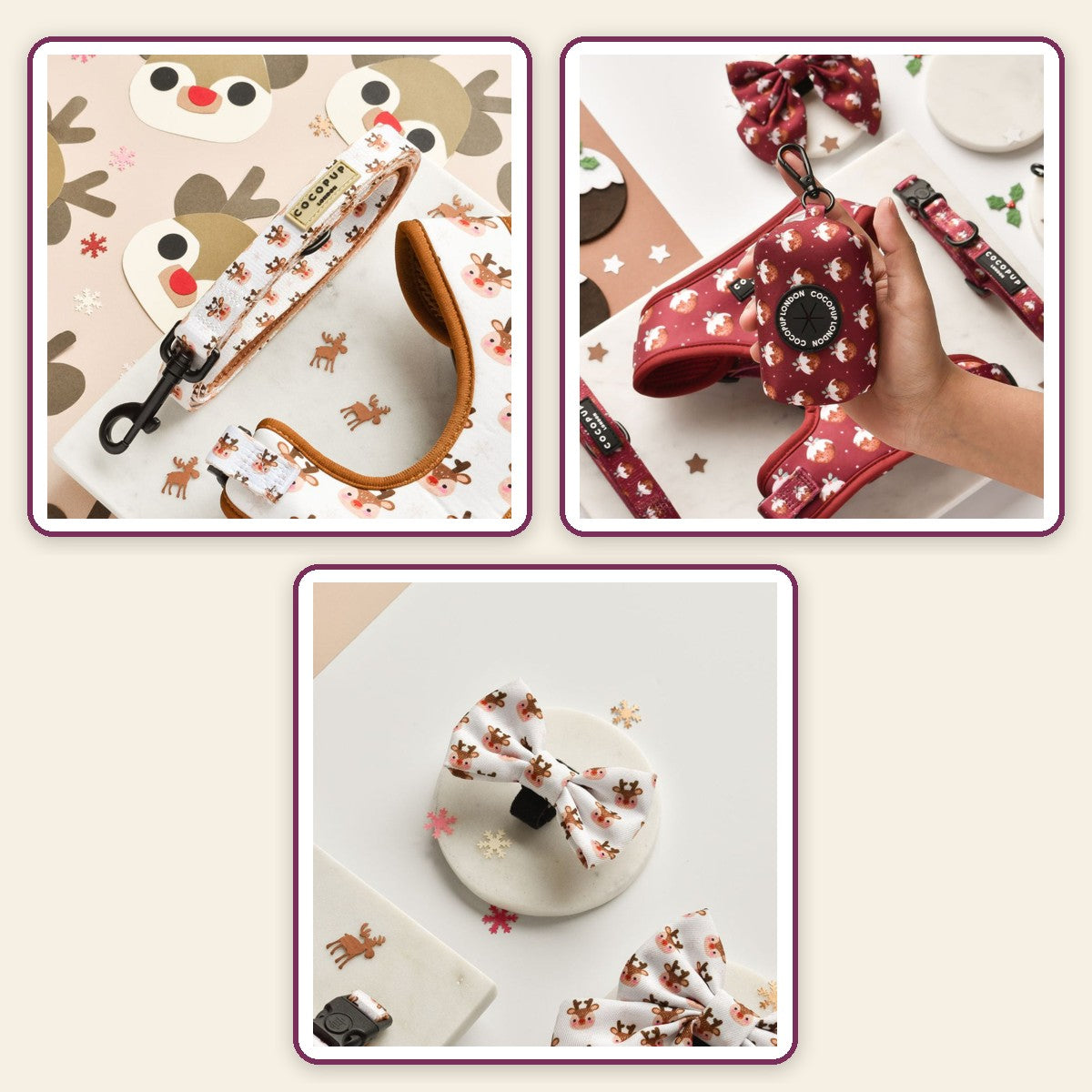 Christmas Walk Set – Woof pack – Ralphie / Pudding / Ralphie Classic