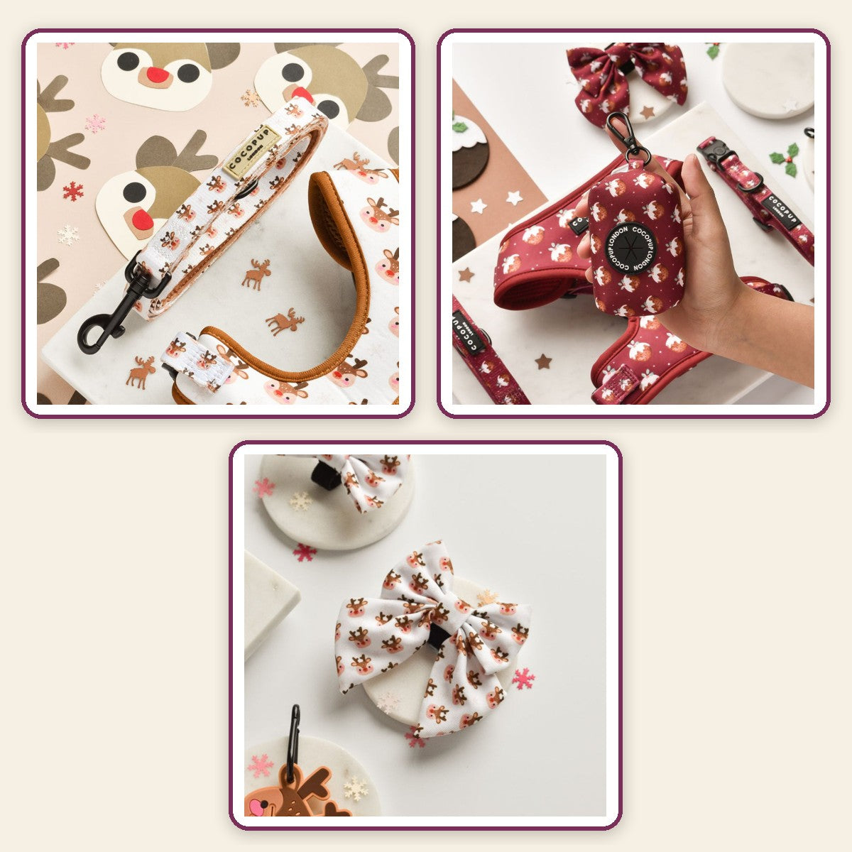 Christmas Walk Set – Woof pack – Ralphie / Pudding / Ralphie Sailor